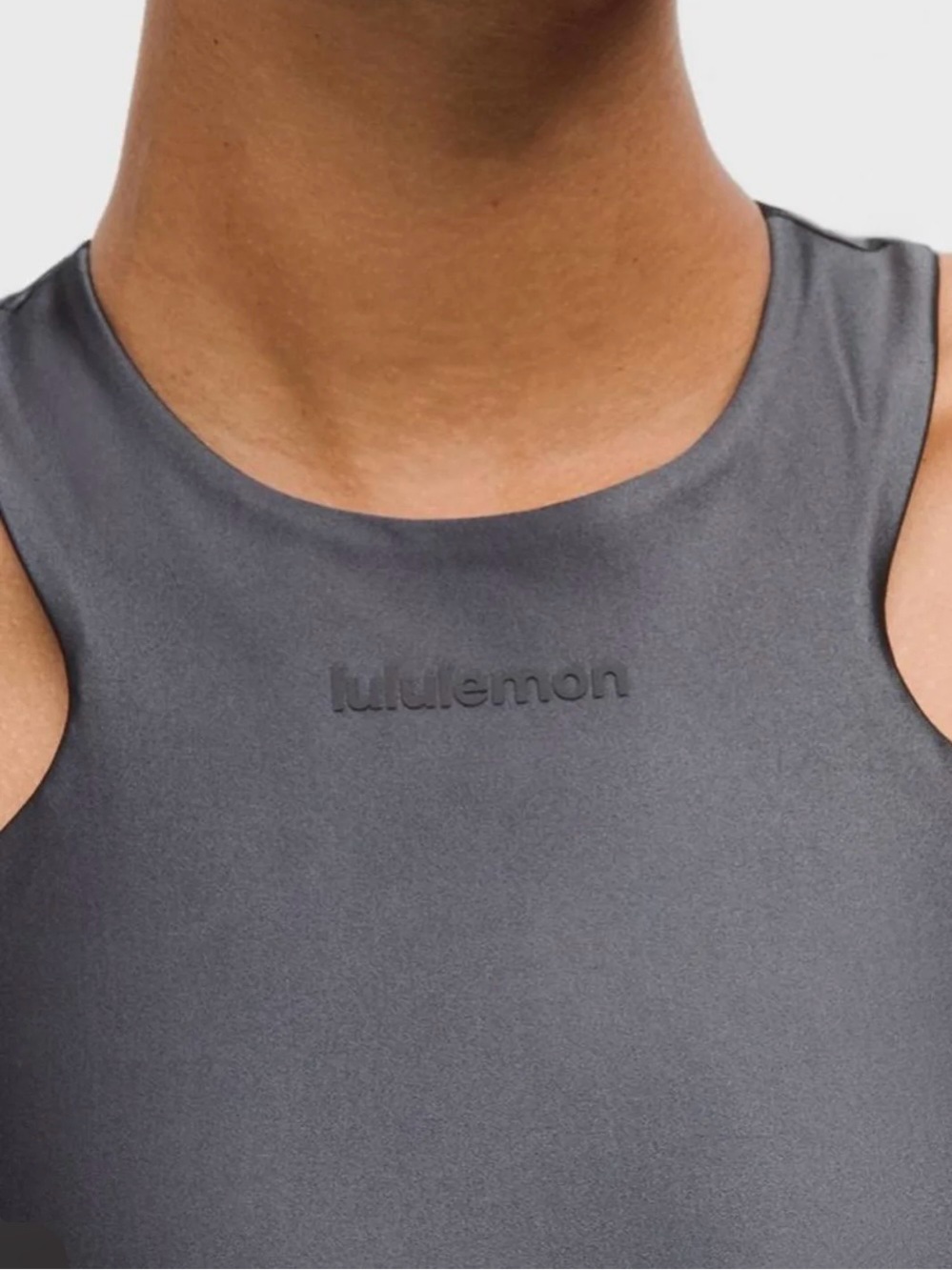 Lululemon Satin Shine Tank Top Wordmark Size 14